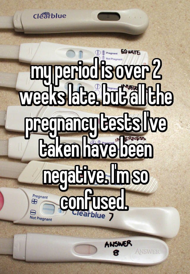 1 Week Late Period Negative Pregnancy Test