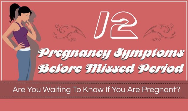 12 Pregnancy Symptoms Before Missed Period #infographic ...