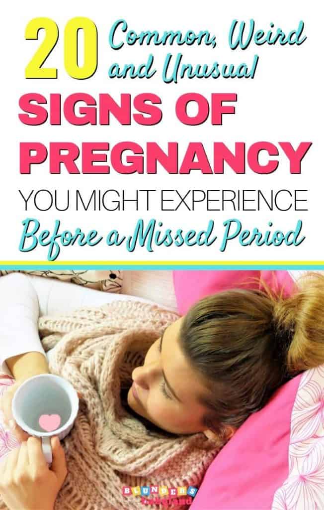 20 Common &  Weird Very Early Pregnancy Symptoms You Need to Know About ...