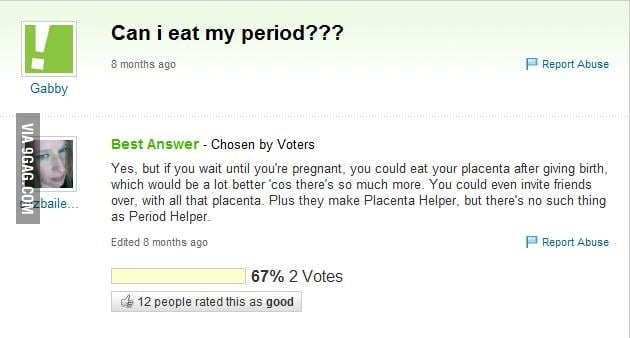 Can I eat my period?