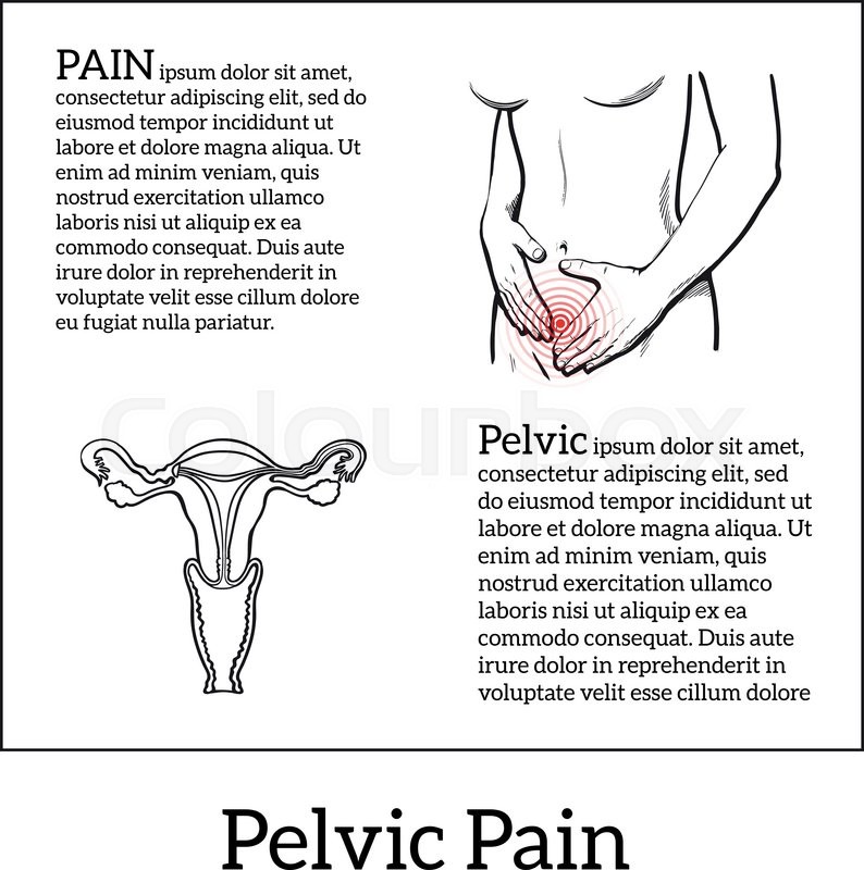 Concept illustration of a womans pain ...