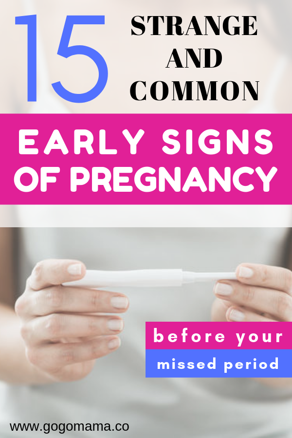Early Pregnancy Symptoms Before Missed Period