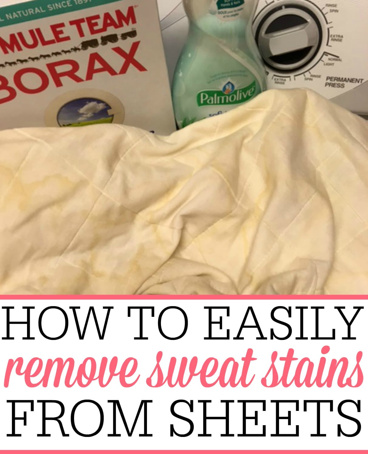 How To Easily Remove Sweat Stains From Sheets &  Blankets