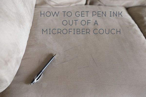 How to Get Ink out of a Microfiber Couch