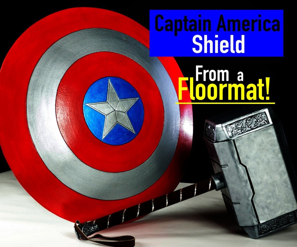 How to Make a Captain America Shield From Foam : 16 Steps ...