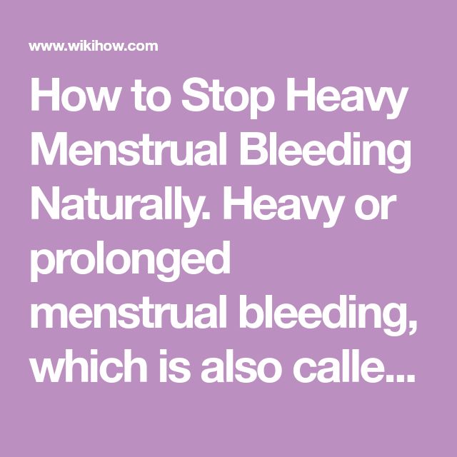 How to Stop Heavy Menstrual Bleeding: Can Natural Remedies Help ...