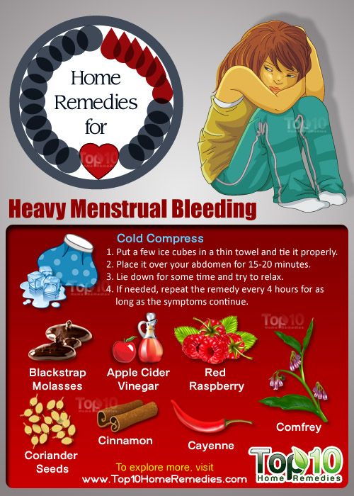 How to stop heavy menstrual bleeding with clots