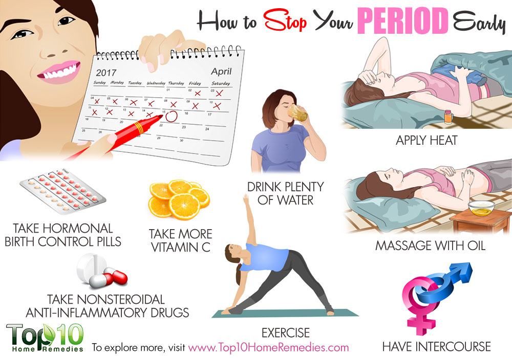 HOW TO GET RID OF PERIODS FASTER