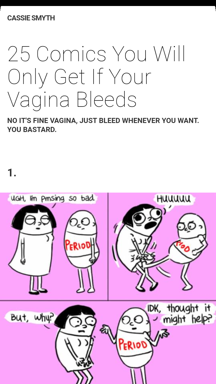 Men will just never understand that periods can hurt ...