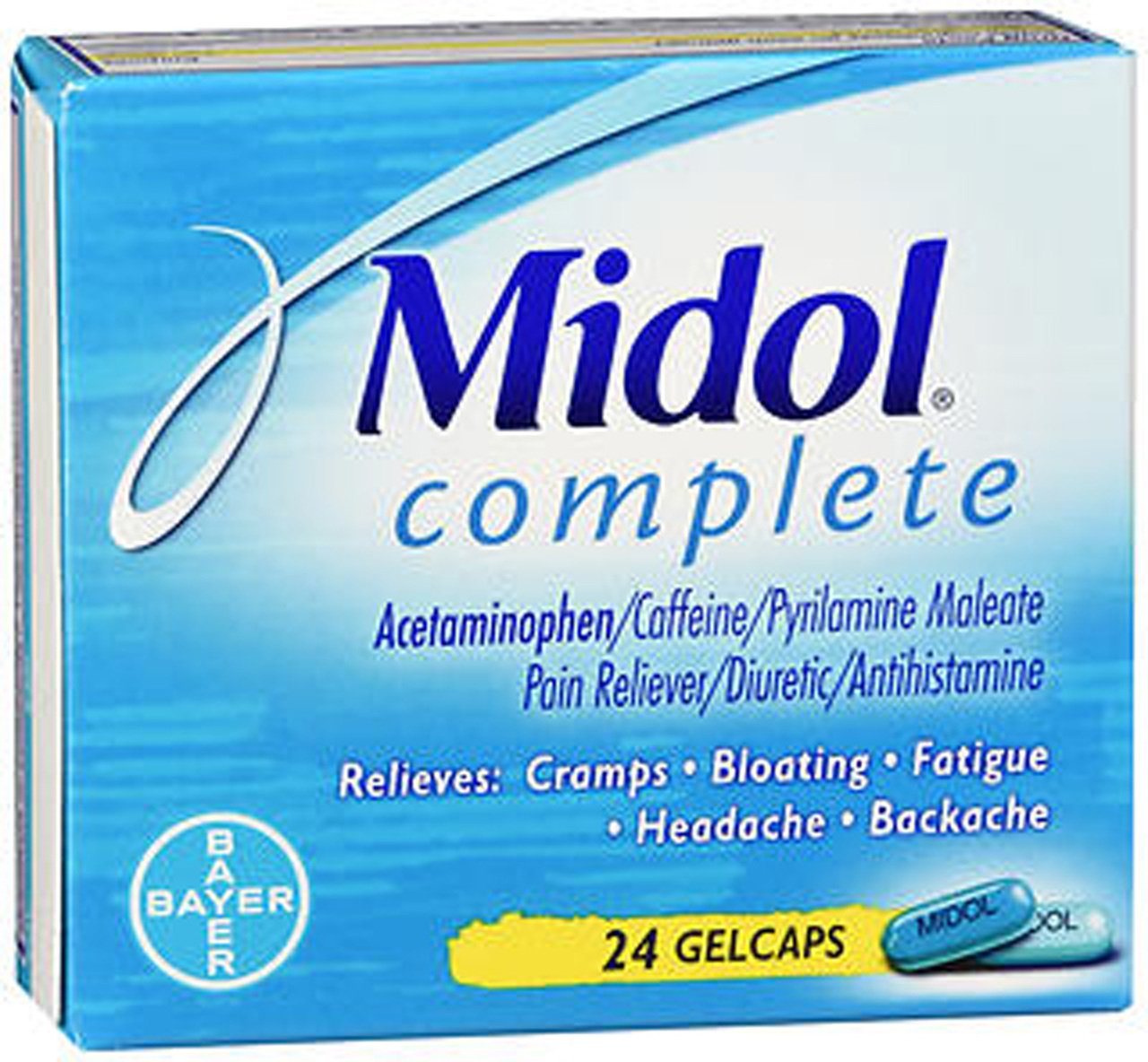 Midol Complete Pain Reliever/Diuretic/Antihistamine