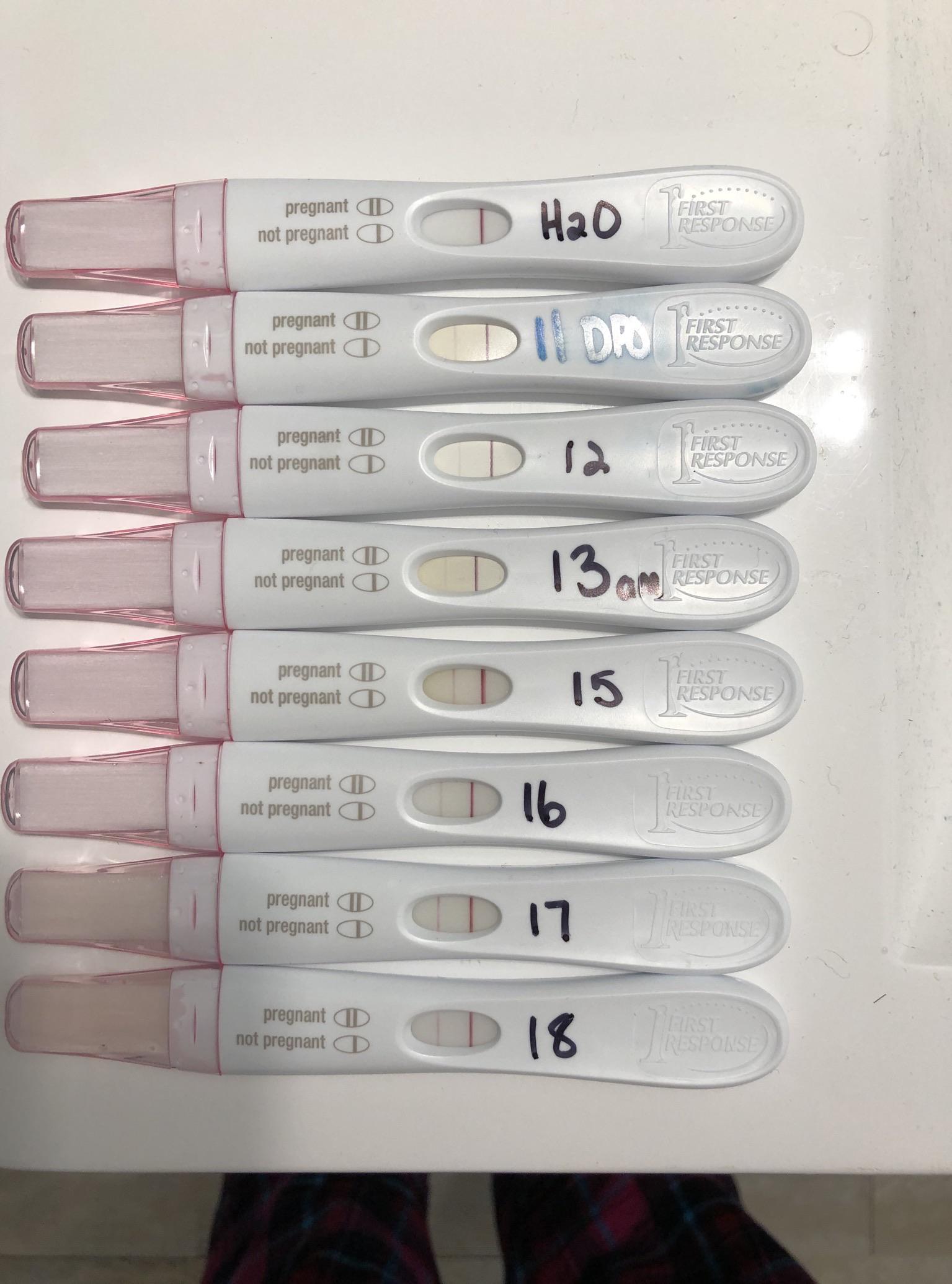 Posted at 15 DPO about bleeding. Tested 16,17,18DPO, (FRER ...